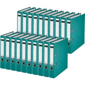 LEITZ® Ordner 1015, DIN A4, Rückenbreite 52 mm, 20 Stück, türkis LEITZ® Ordner 1015, DIN A4, Rückenbreite 52 mm, 20 Stück, türkis