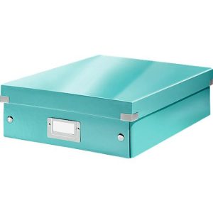 LEITZ® Organisationsbox Click + Store, mittel, eisblau LEITZ® Organisationsbox Click + Store, mittel, eisblau