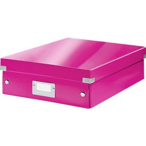 LEITZ® Organisationsbox Click + Store, mittel, pink LEITZ® Organisationsbox Click + Store, mittel, pink