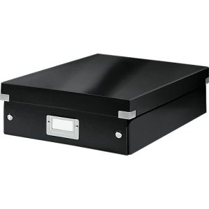 LEITZ® Organisationsbox Click + Store, mittel, schwarz LEITZ® Organisationsbox Click + Store, mittel, schwarz