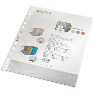 LEITZ Prospekthülle 4790, DIN A4, oben offen, 100 Stück, genarbt, transparent, 0,10 mm LEITZ Prospekthülle 4790, DIN A4, oben offen, 100 Stück, genarbt, transparent, 0,10 mm