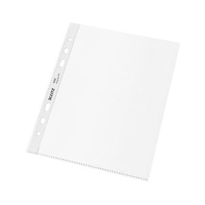 Leitz® Prospekthüllen Recycle, Format A5, Universallochung, dokumentenecht, 100 % recycelbar, Recyclingfolie, transparent, 25 Stück Leitz® Prospekthüllen Recycle, Format A5, Universallochung, dokumentenecht, 100 % recycelbar, Recyclingfolie, transparent, 25 Stück