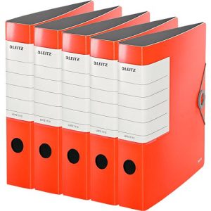 LEITZ® Qualitätsordner SOLID, DIN A4, Rückenbreite 62 mm, 5 Stück, hellrot LEITZ® Qualitätsordner SOLID, DIN A4, Rückenbreite 62 mm, 5 Stück, hellrot