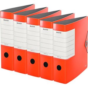 LEITZ® Qualitätsordner SOLID, DIN A4, Rückenbreite 82 mm, 5 Stück, hellrot LEITZ® Qualitätsordner SOLID, DIN A4, Rückenbreite 82 mm, 5 Stück, hellrot