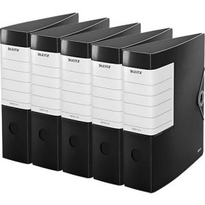LEITZ® Qualitätsordner SOLID, DIN A4, Rückenbreite 82 mm, 5 Stück, schwarz LEITZ® Qualitätsordner SOLID, DIN A4, Rückenbreite 82 mm, 5 Stück, schwarz