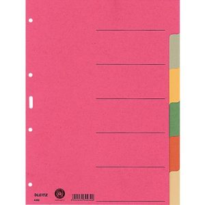 LEITZ® Register Blanko, 6 Taben, zur freien Verwendung, einzeln LEITZ® Register Blanko, 6 Taben, zur freien Verwendung, einzeln