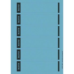 LEITZ® Rückenschilder kurz, PC-beschriftbar, Rückenbreite 50 mm, selbstklebend, 150 St., blau