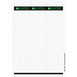 LEITZ® Rückenschilder lang, PC-beschriftbar, Rückenbreite 50 mm, selbstklebend 125 St., hellgrau