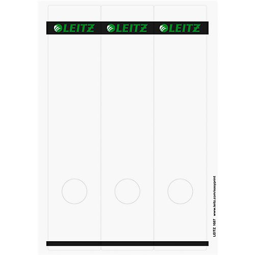 LEITZ® Rückenschilder lang, PC-beschriftbar, Rückenbreite 50 mm, selbstklebend 125 St., hellgrau