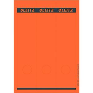 LEITZ® Rückenschilder lang, PC-beschriftbar, Rückenbreite 80 mm, selbstklebend 75 St., rot