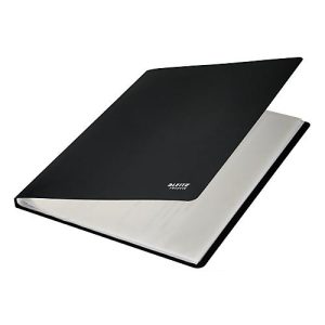 Leitz® Sichtbuch Recycle, A4, 20 dokumentenechte Sichthüllen, bis zu 2 Blatt/Hülle, Rückenschild, 100 % recycelbar, Kunststoff, schwarz Leitz® Sichtbuch Recycle, A4, 20 dokumentenechte Sichthüllen, bis zu 2 Blatt/Hülle, Rückenschild, 100 % recycelbar, Kunststoff, schwarz