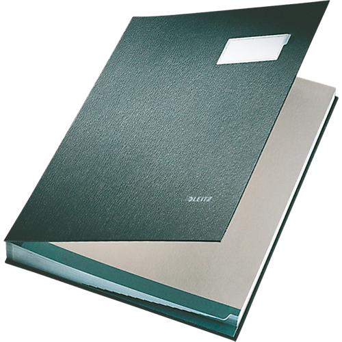 LEITZ Unterschriftenmappe A4, 20 Fächer, Karton/Polypropylen, schwarz
