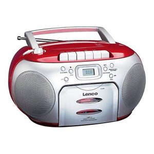 Lenco SCD-420 – Ghettoblaster – Silber, Rot Lenco SCD-420 – Ghettoblaster – Silber, Rot