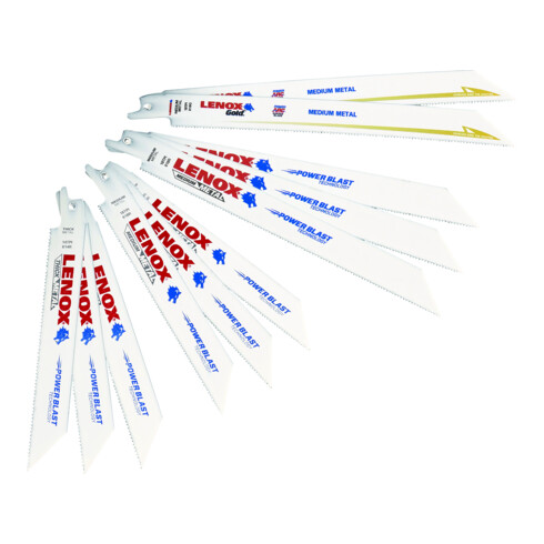 LENOX BIM-Säbelsägeblätter-Set 13-tlg. für Metall 3 x 614R, 3 x 618R, 2 x 818G, 3 x 818R, 2 x 960R