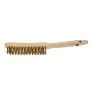 Lessmann Draht-Handbürste Messingdraht gewellt 0,25 mm, Anzahl Besatzreihen: 2 Lessmann Draht-Handbürste Messingdraht gewellt 0,25 mm, Anzahl Besatzreihen: 2