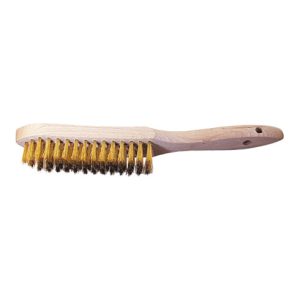 Lessmann Draht-Handbürste Messingdraht gewellt 0,25 mm, Anzahl Besatzreihen: 5 Lessmann Draht-Handbürste Messingdraht gewellt 0,25 mm, Anzahl Besatzreihen: 5