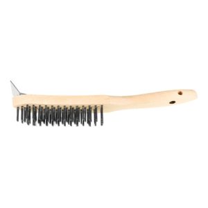 Lessmann Draht-Handbürste mit Schaber Stahldraht glatt 0,35 mm Lessmann Draht-Handbürste mit Schaber Stahldraht glatt 0,35 mm