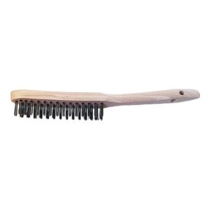 Lessmann Draht-Handbürste Stahldraht glatt 0,35 mm, Anzahl Besatzreihen: 2 Lessmann Draht-Handbürste Stahldraht glatt 0,35 mm, Anzahl Besatzreihen: 2