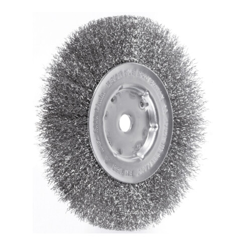 Lessmann Einreihige Rundbürste INOX-Draht 0,30 mm, Bürsten-⌀xBürstenbreite: 150X14 mm