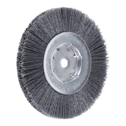 Lessmann Einreihige Rundbürste mikroabrasiv 0,6 mm, SiC 320, Bürsten-⌀xBürstenbreite: 150X14 mm