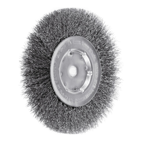 Lessmann Einreihige Rundbürste Stahldraht 0,30 mm, Bürsten-⌀xBürstenbreite: 150X14 mm