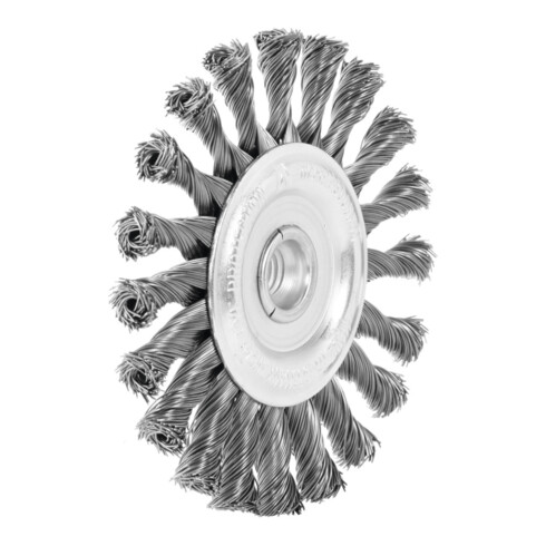 Lessmann Rundbürste Stahldraht 0,50 mm, Bürsten-⌀xBohrungs-⌀ / Gewinde: 125XM14 mm