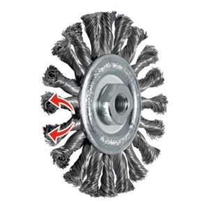 Lessmann Rundbürste Wechselzopfung, Stahldraht 0,50 mm, Bürsten-⌀xBohrungs-⌀ / Gewinde: 125XM14 mm Lessmann Rundbürste Wechselzopfung, Stahldraht 0,50 mm, Bürsten-⌀xBohrungs-⌀ / Gewinde: 125XM14 mm
