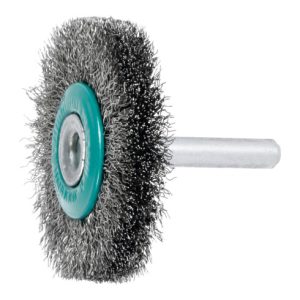 Lessmann Schaft-Rundbürste INOX-Draht 0,20 mm, Bürsten-⌀xBesatzbreite: 50X10 mm Lessmann Schaft-Rundbürste INOX-Draht 0,20 mm, Bürsten-⌀xBesatzbreite: 50X10 mm