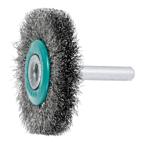 Lessmann Schaft-Rundbürste INOX-Draht 0,20 mm, Bürsten-⌀xBesatzbreite: 50X10 mm