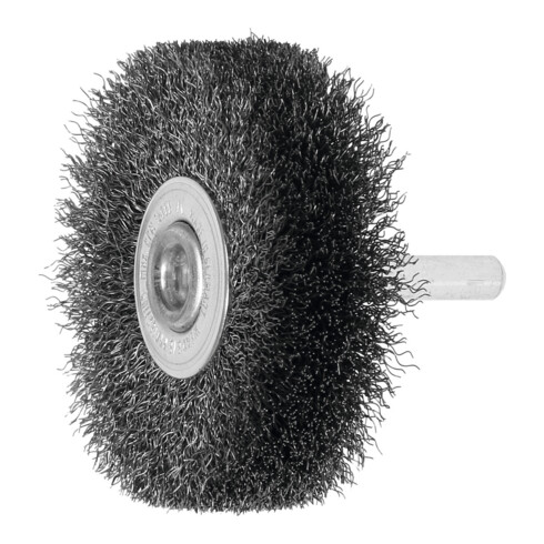 Lessmann Schaft-Rundbürste INOX-Draht 0,30 mm, Bürsten-⌀xBesatzbreite: 60X15 mm