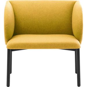Leyform LIV Empfangssessel, Stahlrohrgestell, Stoffbezug, B 730 x T 620 x H 740 mm, gelb melange Leyform LIV Empfangssessel, Stahlrohrgestell, Stoffbezug, B 730 x T 620 x H 740 mm, gelb melange