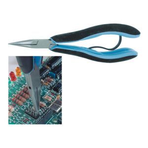 Lindström Elektronik-Spitzzange, Backen gezahnt, ganze Länge: 150 mm Lindström Elektronik-Spitzzange, Backen gezahnt, ganze Länge: 150 mm