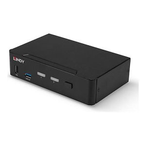 Lindy – KVM-/Audio-/USB-Switch – 2 x KVM/Audio/USB – 1 lokaler Benutzer – Desktop