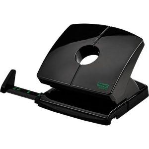 Locher NOVUS B 220 re+new, bis zu 20 Blatt, für A4/A5/A6/B5/B6/US/3×8/Folio, Anschlagschiene, Vollmetall & Recycling-Kunststoff