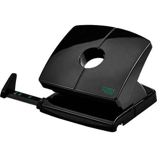 Locher NOVUS B 220 re+new, bis zu 20 Blatt, für A4/A5/A6/B5/B6/US/3x8/Folio, Anschlagschiene, Vollmetall & Recycling-Kunststoff