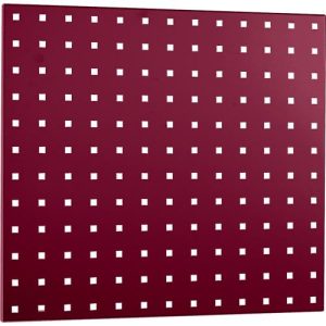 Lochplatte, zur Montage, 495 x 457 mm, purpurrot RAL 3004 Lochplatte, zur Montage, 495 x 457 mm, purpurrot RAL 3004