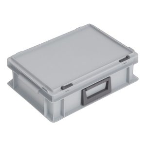 Lockweiler Kunststoffkoffer 10l PP m. 1 Griff L400xB300xH133mm grau stapelbar Lockweiler Kunststoffkoffer 10l PP m. 1 Griff L400xB300xH133mm grau stapelbar