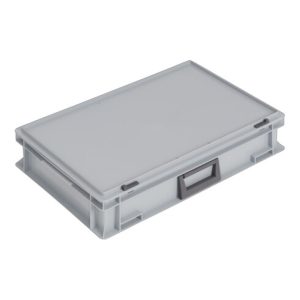 Lockweiler Kunststoffkoffer 24l PP m.1Griff L600xB400xH133mm grau stapelbar Lockweiler Kunststoffkoffer 24l PP m.1Griff L600xB400xH133mm grau stapelbar