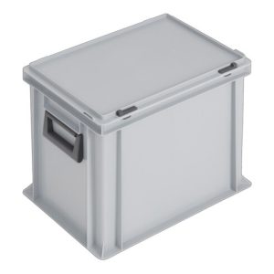 Lockweiler Kunststoffkoffer 31l PP m.2Griffen L400xB300xH333mm grau stapelbar Lockweiler Kunststoffkoffer 31l PP m.2Griffen L400xB300xH333mm grau stapelbar