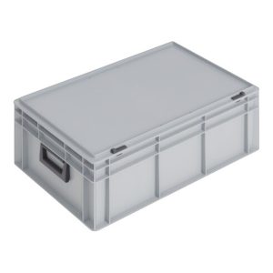 Lockweiler Kunststoffkoffer 42l PP m.2Griffen L600xB400xH233mm grau stapelbar Lockweiler Kunststoffkoffer 42l PP m.2Griffen L600xB400xH233mm grau stapelbar