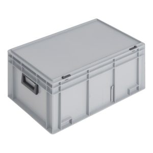 Lockweiler Kunststoffkoffer 55l PP m.2Griffen L600xB400xH293mm grau stapelbar Lockweiler Kunststoffkoffer 55l PP m.2Griffen L600xB400xH293mm grau stapelbar