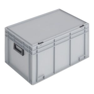 Lockweiler Kunststoffkoffer 70l PP m.2Griffen L600xB400xH353mm grau stapelbar Lockweiler Kunststoffkoffer 70l PP m.2Griffen L600xB400xH353mm grau stapelbar
