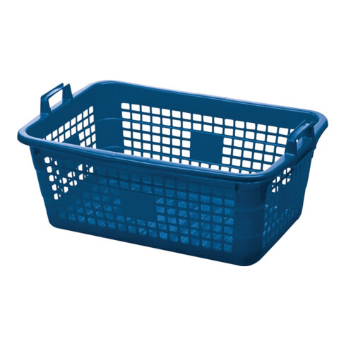 Lockweiler Tragekorb PE blau 45l 620x425x250mm
