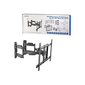 LogiLink Full Motion Corner TV Wall Mount – Aufstellung – einstellbarer Arm – für Fernseher und Monitor LogiLink Full Motion Corner TV Wall Mount – Aufstellung – einstellbarer Arm – für Fernseher und Monitor