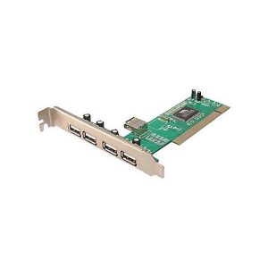 LogiLink PCI Card USB 2.0 4+1 Port – USB-Adapter – 5 Anschlüsse LogiLink PCI Card USB 2.0 4+1 Port – USB-Adapter – 5 Anschlüsse