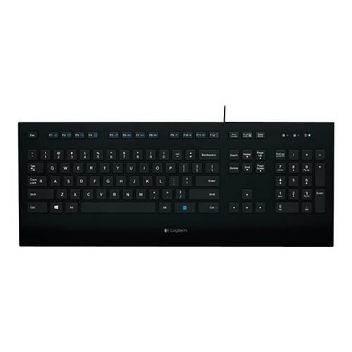 Logitech Corded K280e - Tastatur - USB - Nordisch