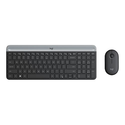 Logitech Slim Wireless Combo MK470 - Tastatur-und-Maus-Set - Tschechisch - Graphite