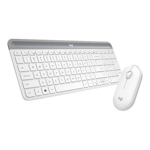 Logitech Slim Wireless Combo MK470 – Tastatur-und-Maus-Set – US International – Off-White Logitech Slim Wireless Combo MK470 – Tastatur-und-Maus-Set – US International – Off-White