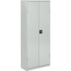 Magazinschrank, 1690 mm hoch, 11 Böden, 60 Kästen, mit Türen, lichtgrau Magazinschrank, 1690 mm hoch, 11 Böden, 60 Kästen, mit Türen, lichtgrau