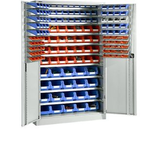 Magazinschrank Schäfer Shop Select, mit Ausstattung, B 1200 x T 500 x H 1935 mm, Stahl, lichtgrau Magazinschrank Schäfer Shop Select, mit Ausstattung, B 1200 x T 500 x H 1935 mm, Stahl, lichtgrau